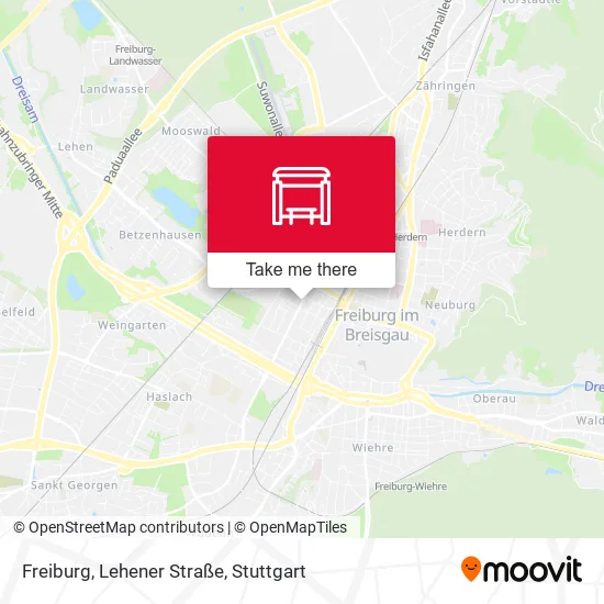 Карта Freiburg, Lehener Straße