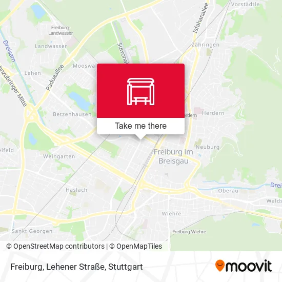 Карта Freiburg, Lehener Straße