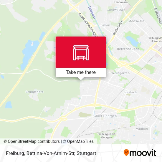 Карта Freiburg, Bettina-Von-Arnim-Str