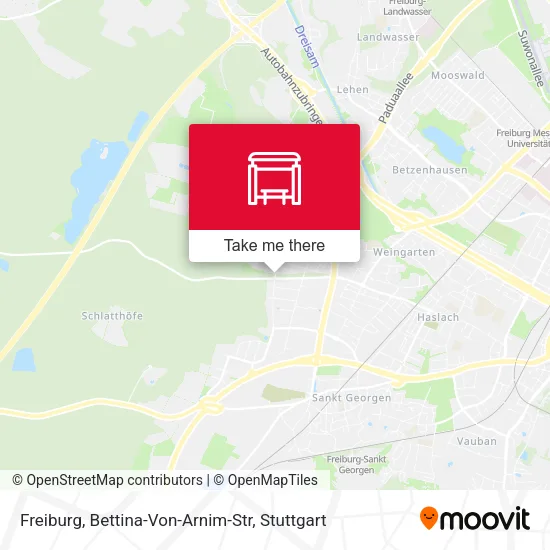 Карта Freiburg, Bettina-Von-Arnim-Str