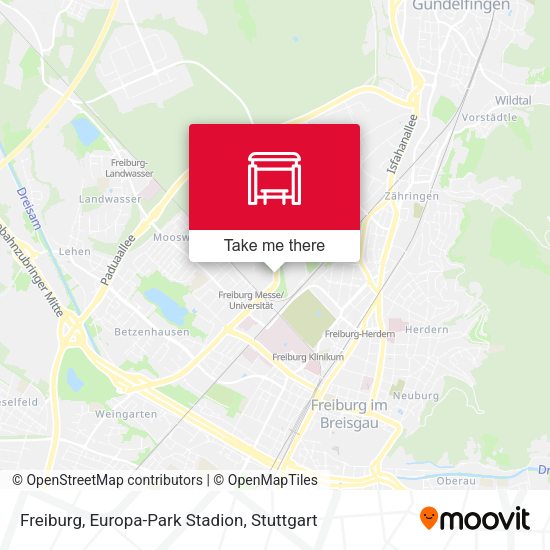 Freiburg, Europa-Park Stadion map