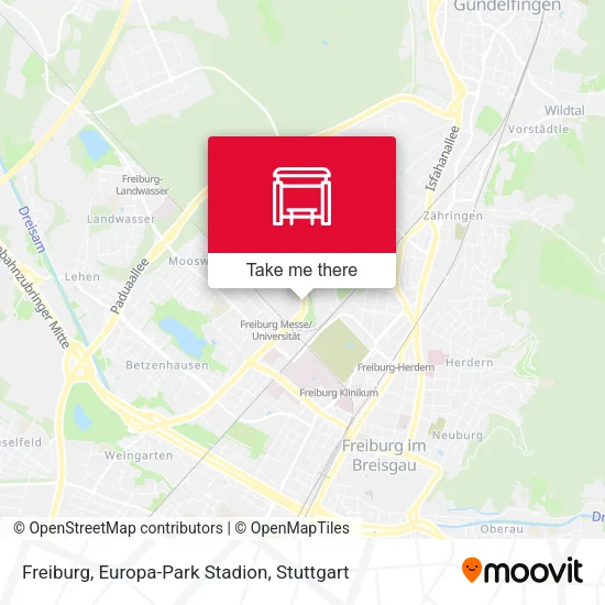 Карта Freiburg, Europa-Park Stadion