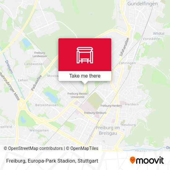 Freiburg, Europa-Park Stadion map