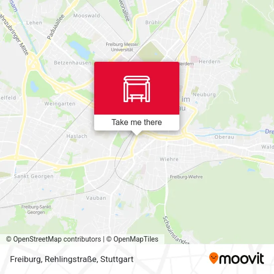 Карта Freiburg, Rehlingstraße