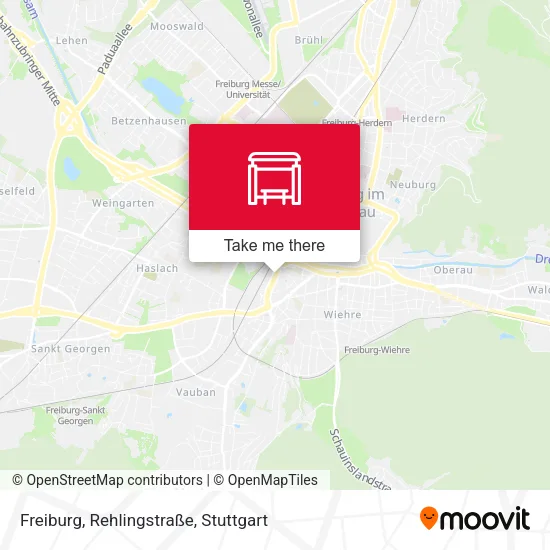 Карта Freiburg, Rehlingstraße