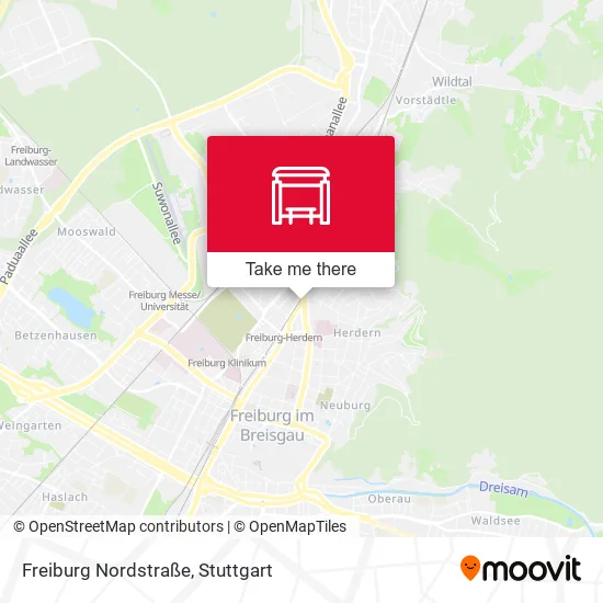 Карта Freiburg Nordstraße