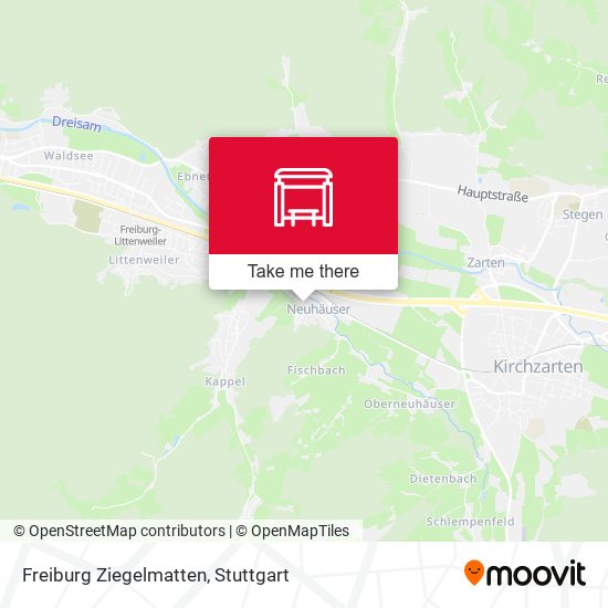 Freiburg Ziegelmatten map