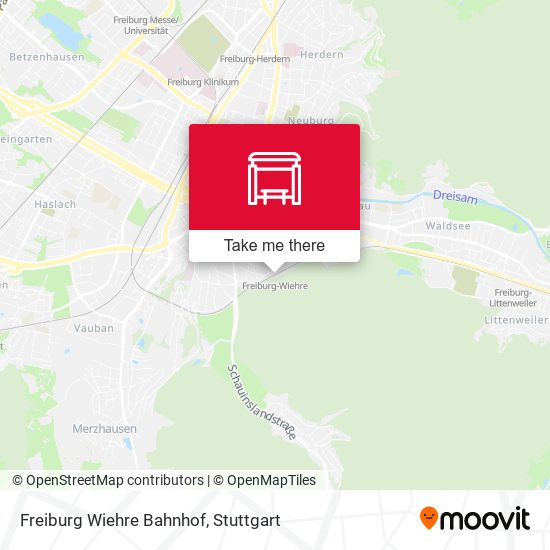 Карта Freiburg Wiehre Bahnhof