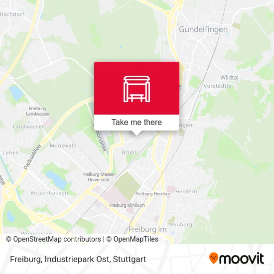 Карта Freiburg, Industriepark Ost