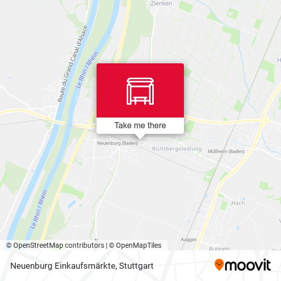 Neuenburg Einkaufsmärkte map