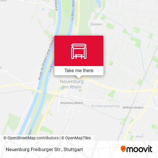 Neuenburg Freiburger Str. map