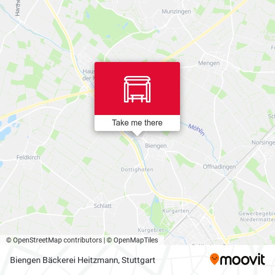 Biengen Bäckerei Heitzmann map