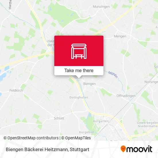 Карта Biengen Bäckerei Heitzmann