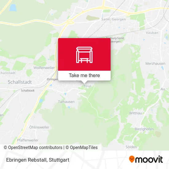 Карта Ebringen Rebstall