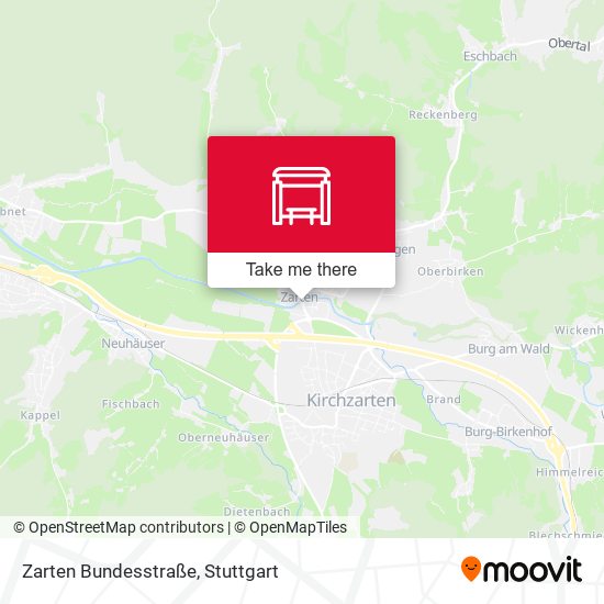 Карта Zarten Bundesstraße