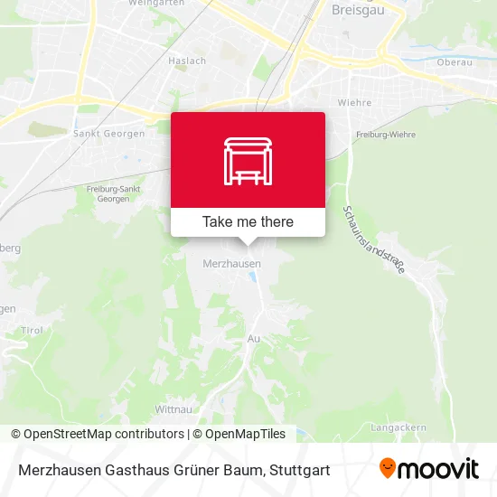 Карта Merzhausen Gasthaus Grüner Baum