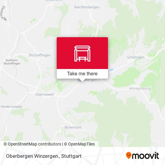 Карта Oberbergen Winzergen.