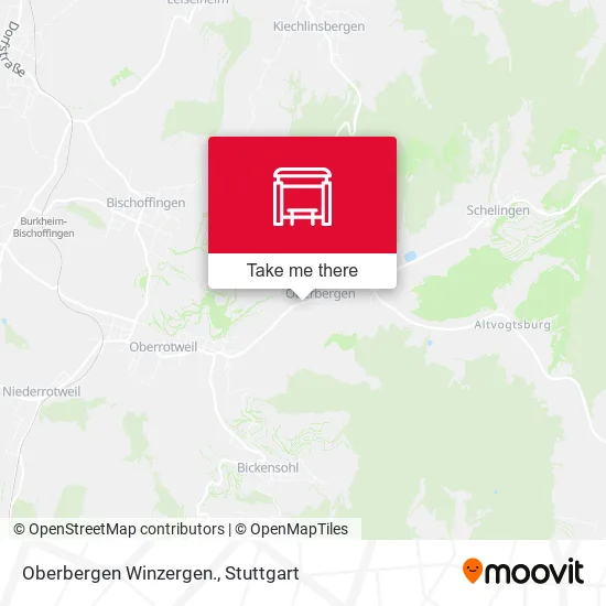 Карта Oberbergen Winzergen.