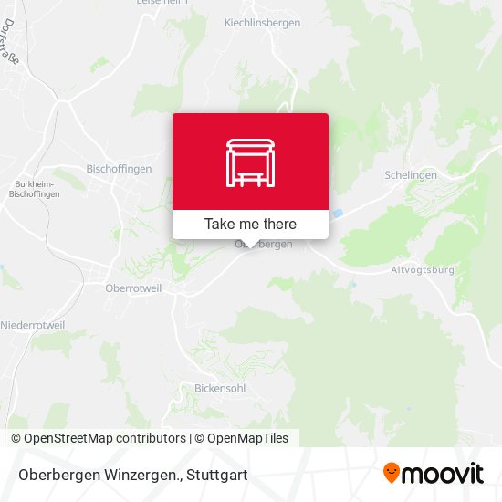 Карта Oberbergen Winzergen.