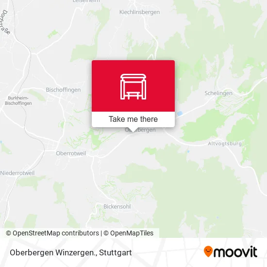 Карта Oberbergen Winzergen.