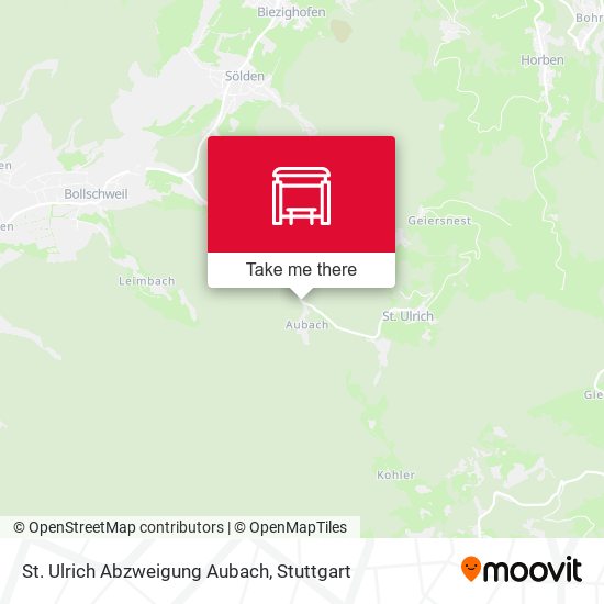 Карта St. Ulrich Abzweigung Aubach