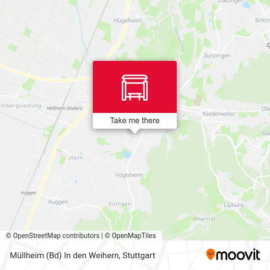 Карта Müllheim (Bd) In den Weihern