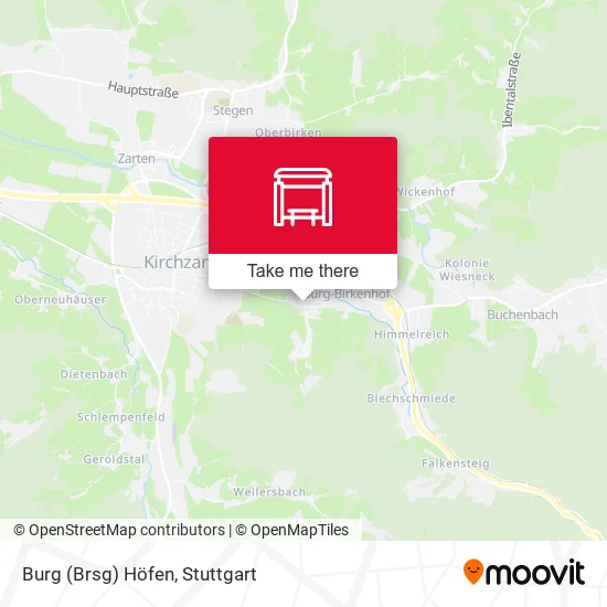 Карта Burg (Brsg) Höfen