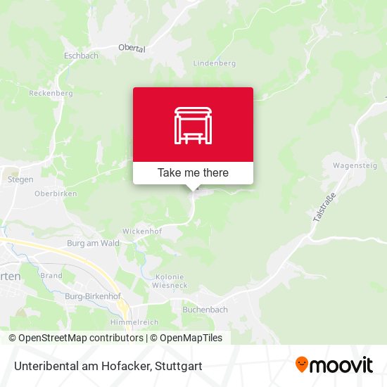 Unteribental am Hofacker map