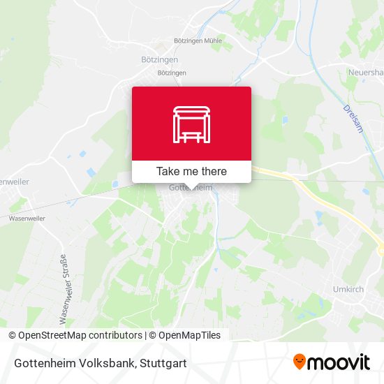 Gottenheim Volksbank map