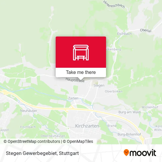 Карта Stegen Gewerbegebiet