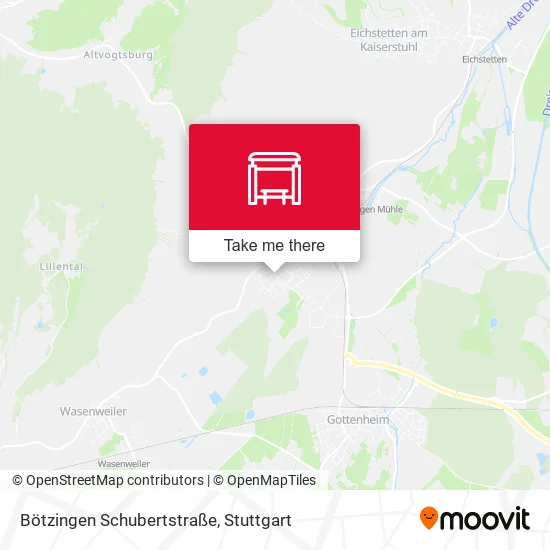 Карта Bötzingen Schubertstraße