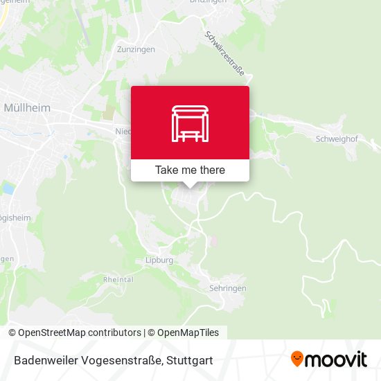 Badenweiler Vogesenstraße map