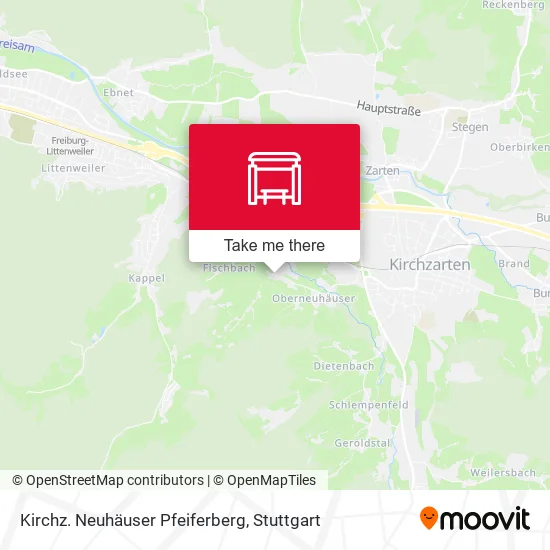 Карта Kirchz. Neuhäuser Pfeiferberg
