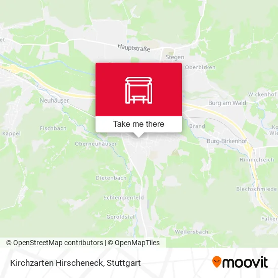 Карта Kirchzarten Hirscheneck