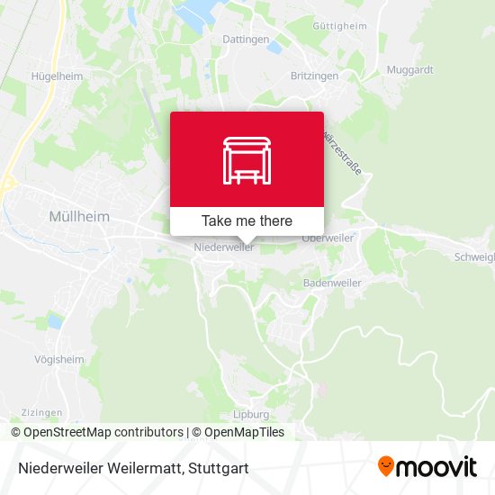 Niederweiler Weilermatt map