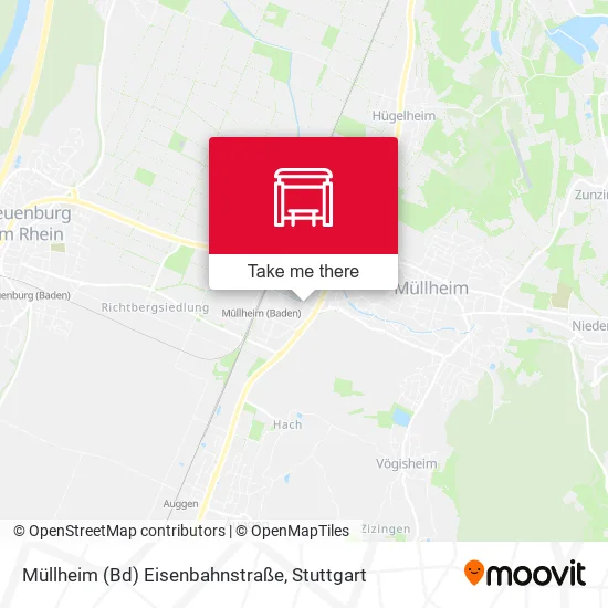 Карта Müllheim (Bd) Eisenbahnstraße