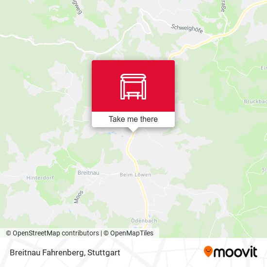 Breitnau Fahrenberg map