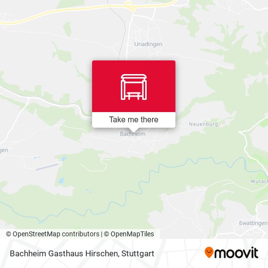 Карта Bachheim Gasthaus Hirschen