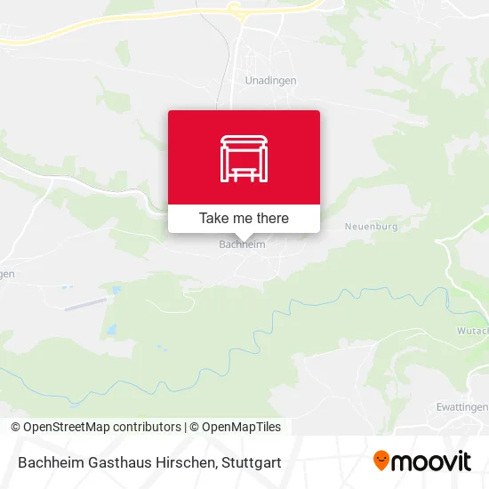 Карта Bachheim Gasthaus Hirschen