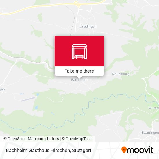 Bachheim Gasthaus Hirschen map