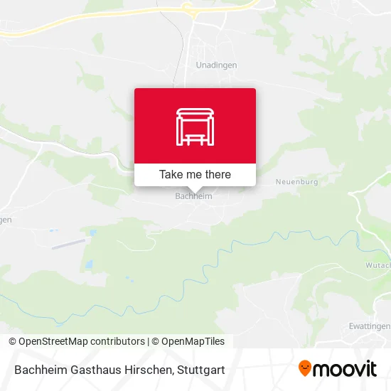 Карта Bachheim Gasthaus Hirschen