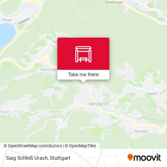 Saig Schloß Urach map