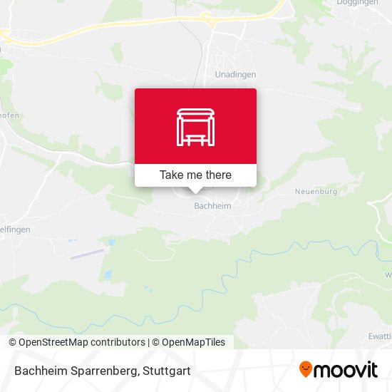 Bachheim Sparrenberg map