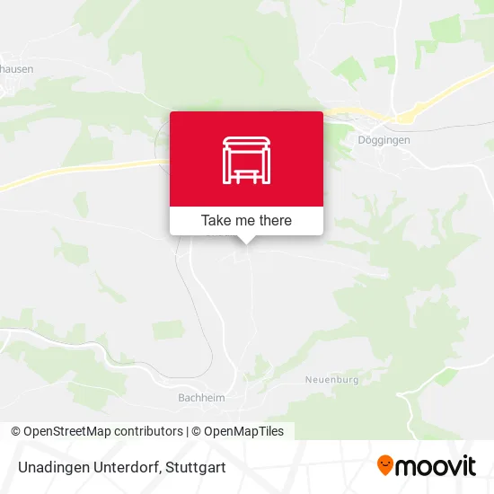 Unadingen Unterdorf map