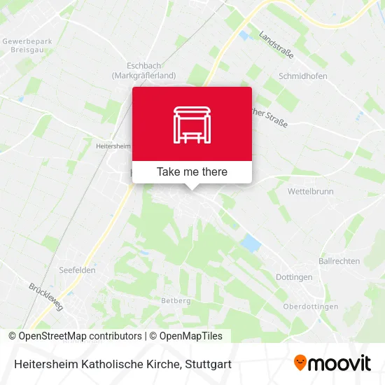 Карта Heitersheim Katholische Kirche