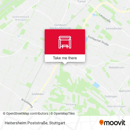 Heitersheim Poststraße map