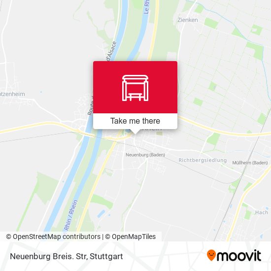 Карта Neuenburg Breis. Str