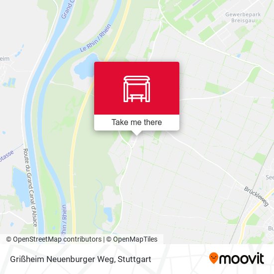 Grißheim Neuenburger Weg map