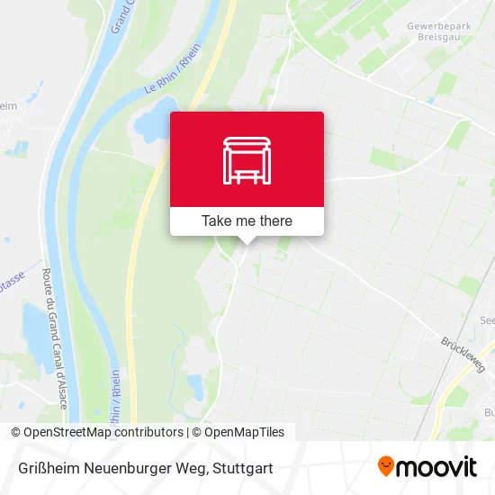 Карта Grißheim Neuenburger Weg
