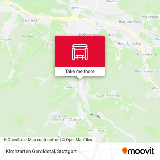 Карта Kirchzarten Geroldstal